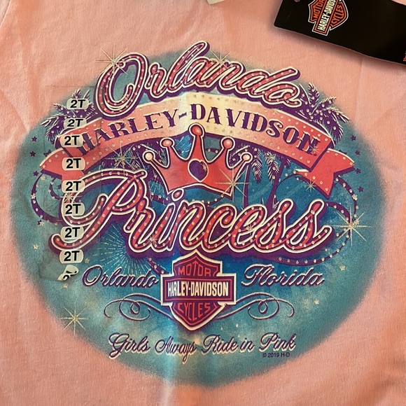 NWT Harley Davidson princess tee 2T - Picture 3 of 5